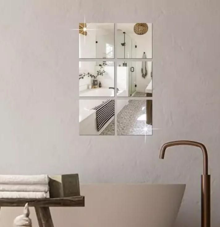 3d acrylic mirror wall sticker