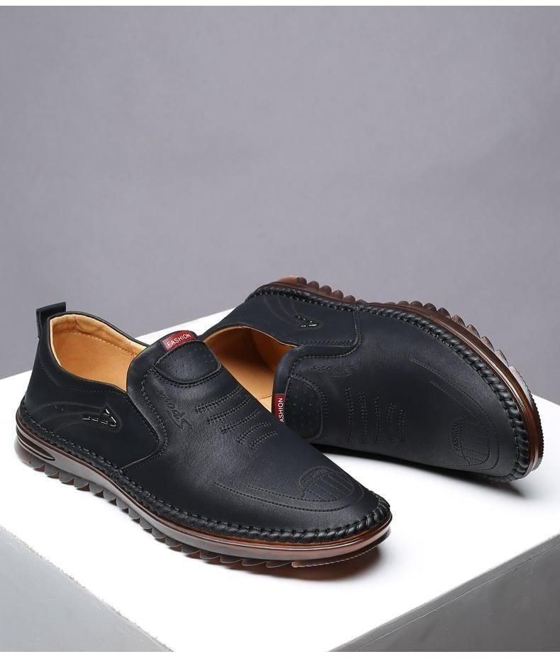 Men Leather Soft Casual Shoes - Gadgetbro