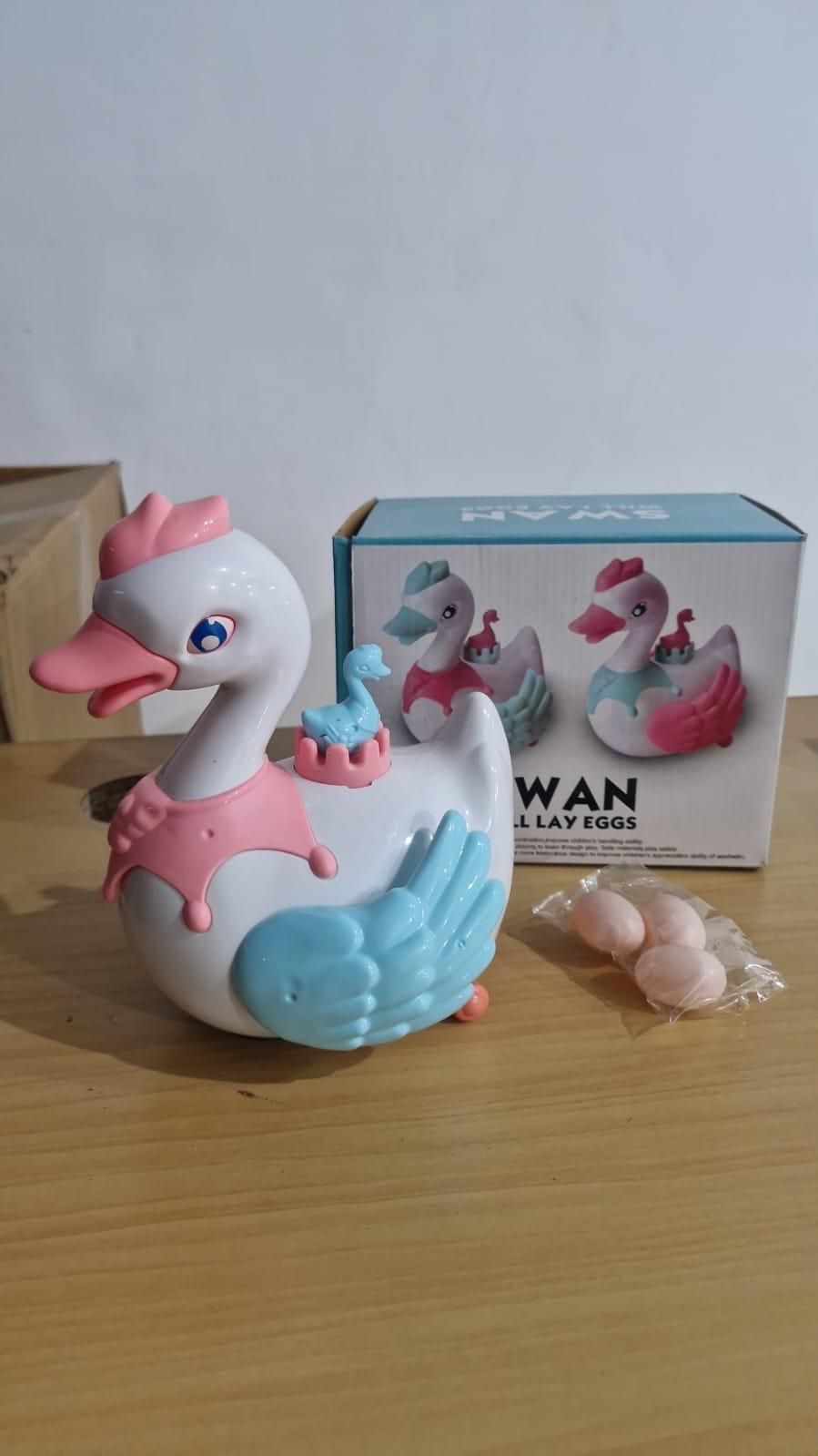 Swan Lay Egg Toy for Kids - 360 Degree Rotation - Gadgetbro