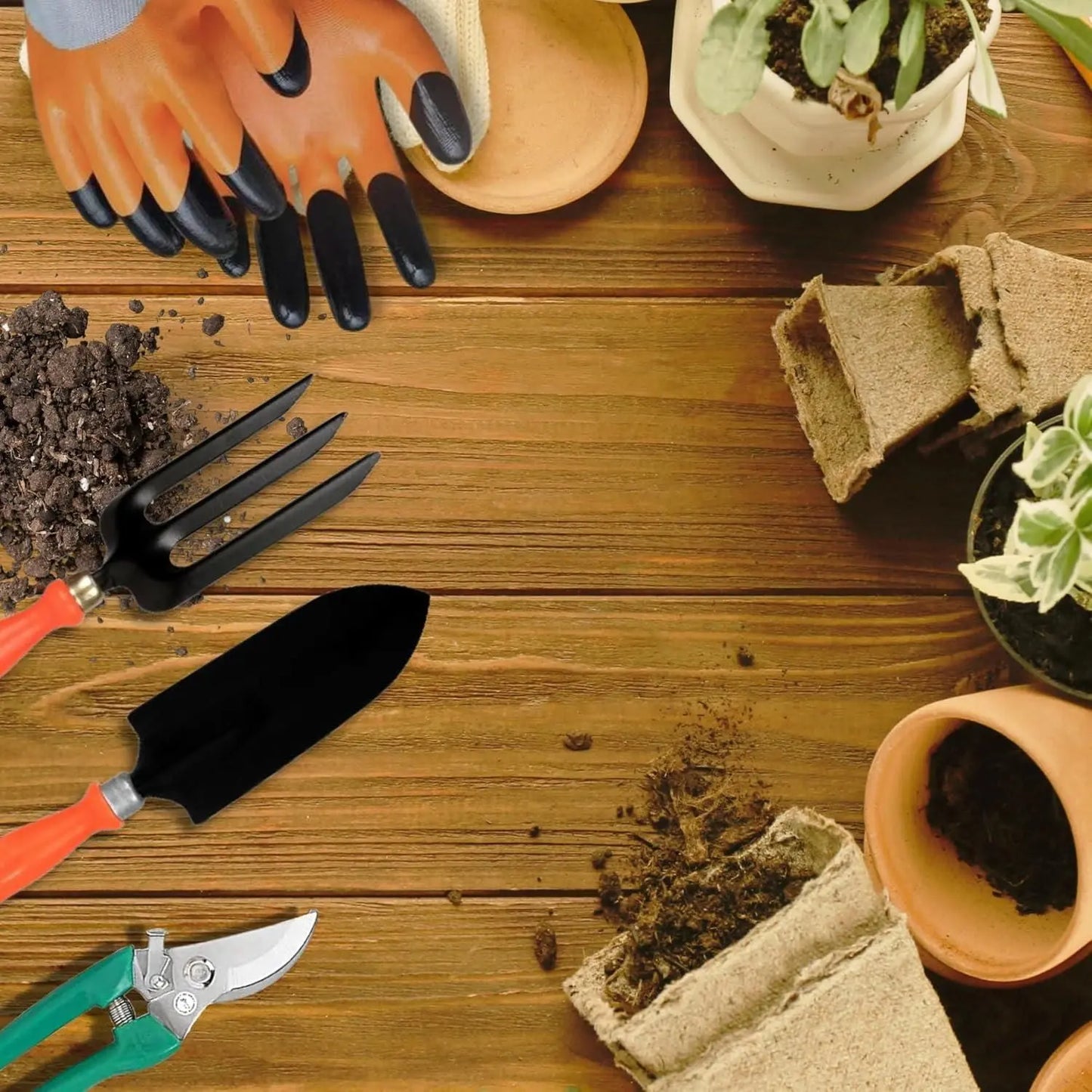 6 in 1 Garden Tools with Box - Gadgetbro