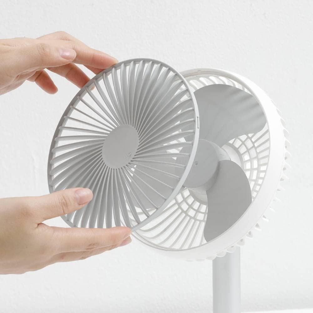 Adjustable Height Telescopic Rechargeable Standing Fan Rechargeable Pedestal Fan - Gadgetbro