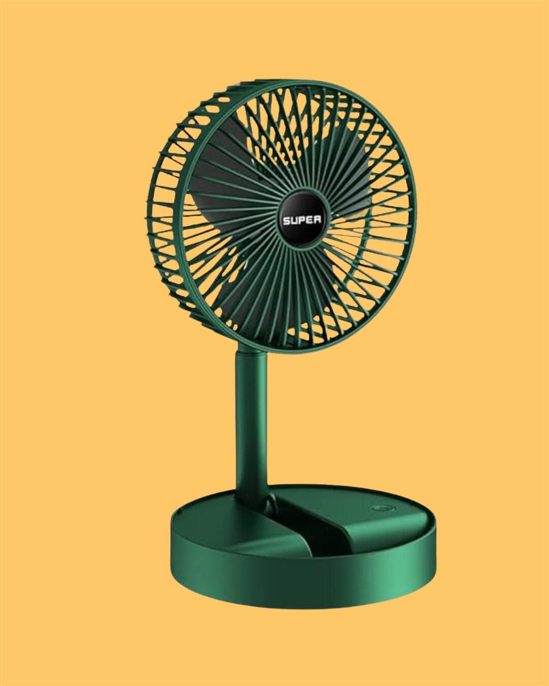 Adjustable Height Telescopic Rechargeable Standing Fan Rechargeable Pedestal Fan - Gadgetbro