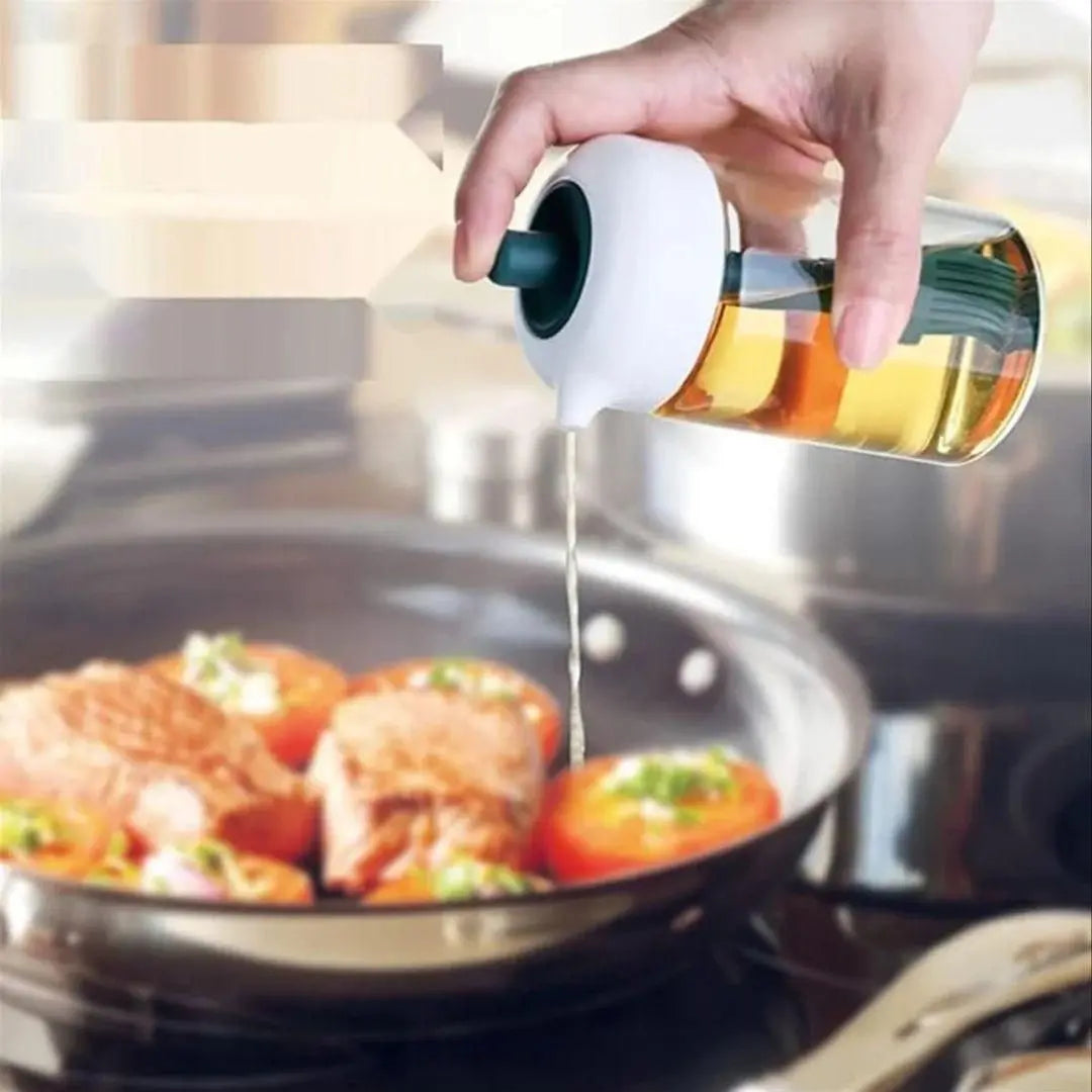 Plastic 2 In 1 Oil Dispenser 250 ml - Gadgetbro