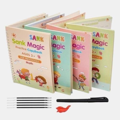 Sank Magic Practice Copybook (4 BOOKS,1 PEN,1 GRIP,10 REFILL) - Gadgetbro