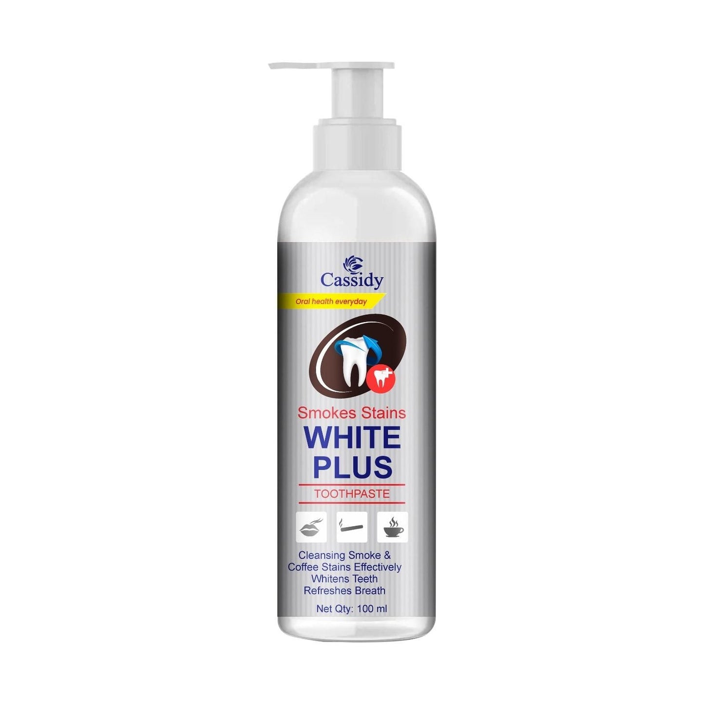 Cassidy Smokes Stains White Plus Liquid Toothpaste 100ml Pack of 1