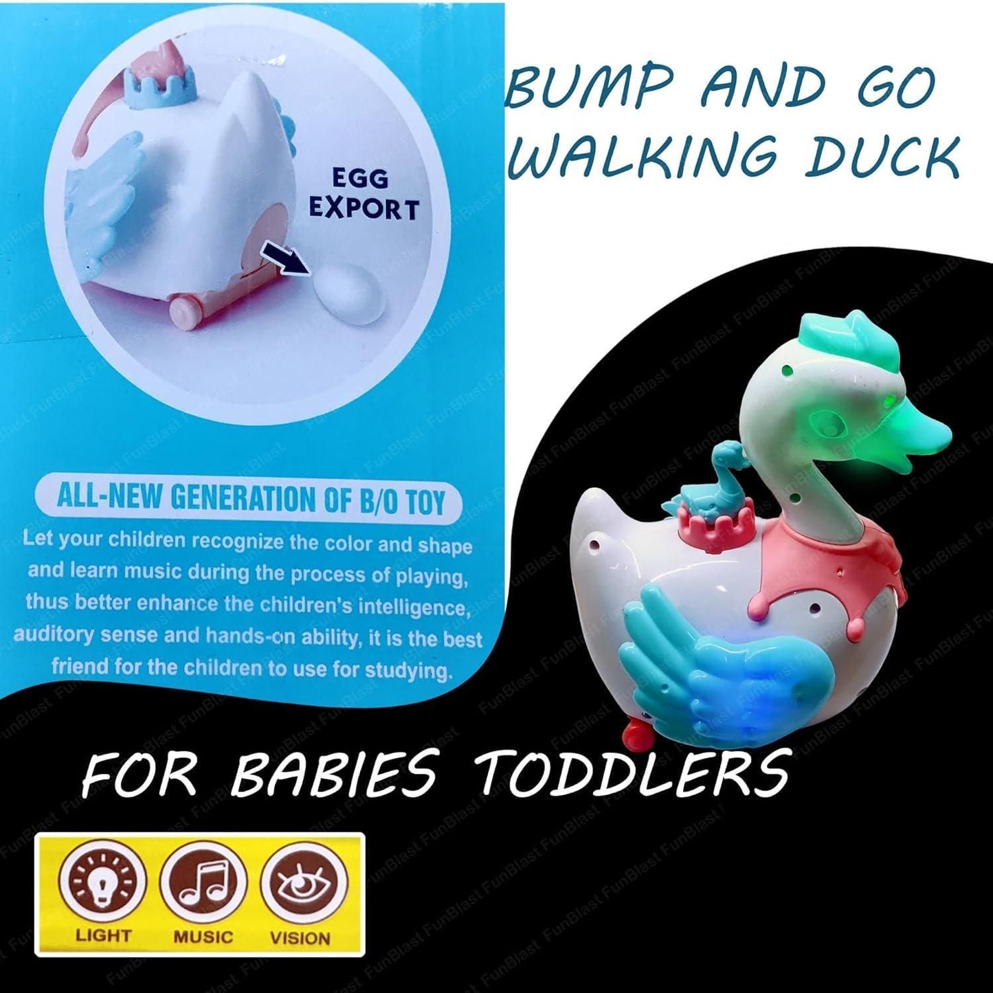 Swan Lay Egg Toy for Kids - 360 Degree Rotation - Gadgetbro