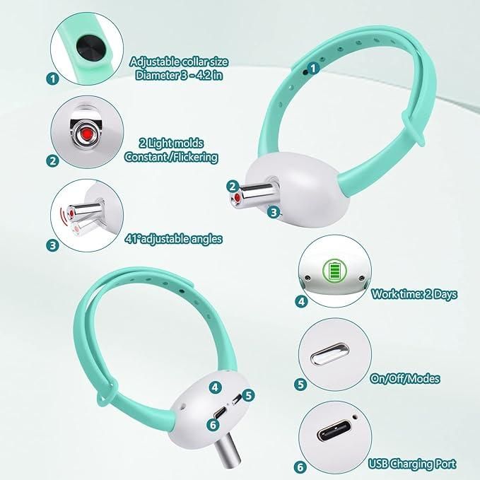 Pet Laser Collar Self Teasing Toy - Gadgetbro