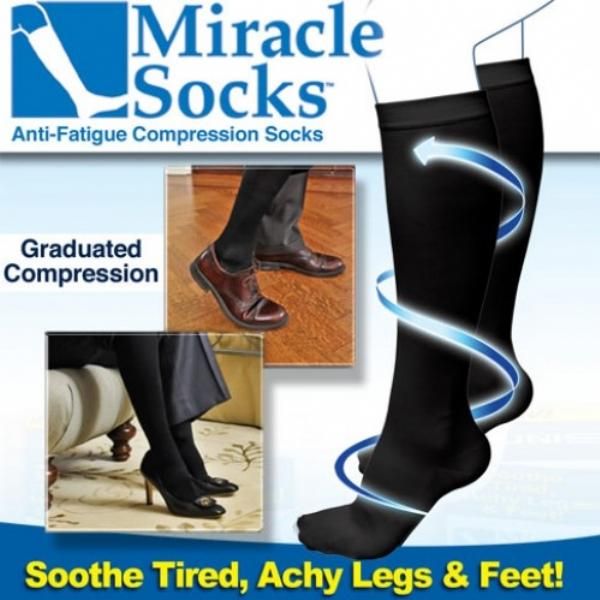 Anti Fatigue Compression Miracle Socks (Pair of 1) - Gadgetbro