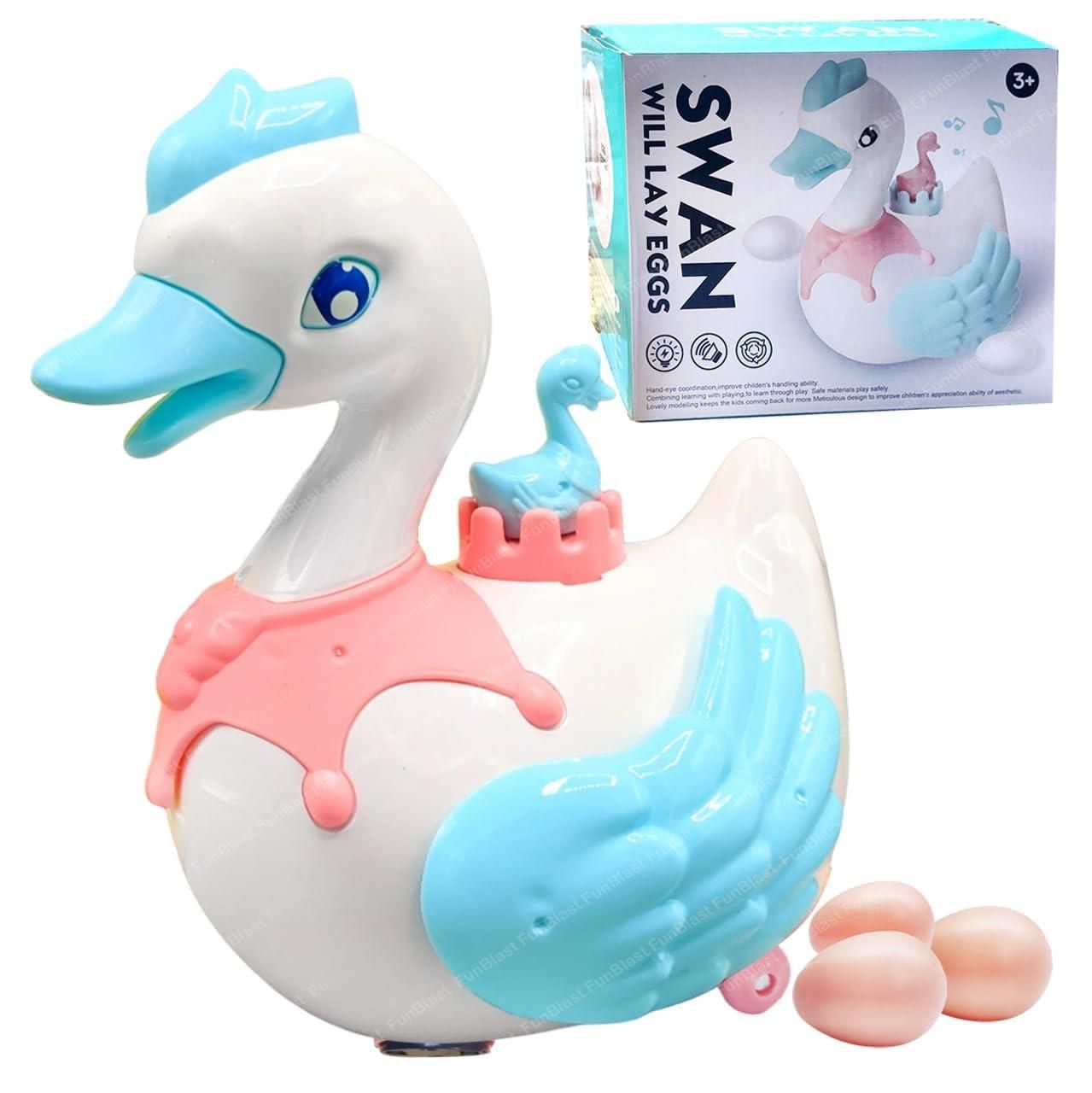 Swan Lay Egg Toy for Kids - 360 Degree Rotation - Gadgetbro