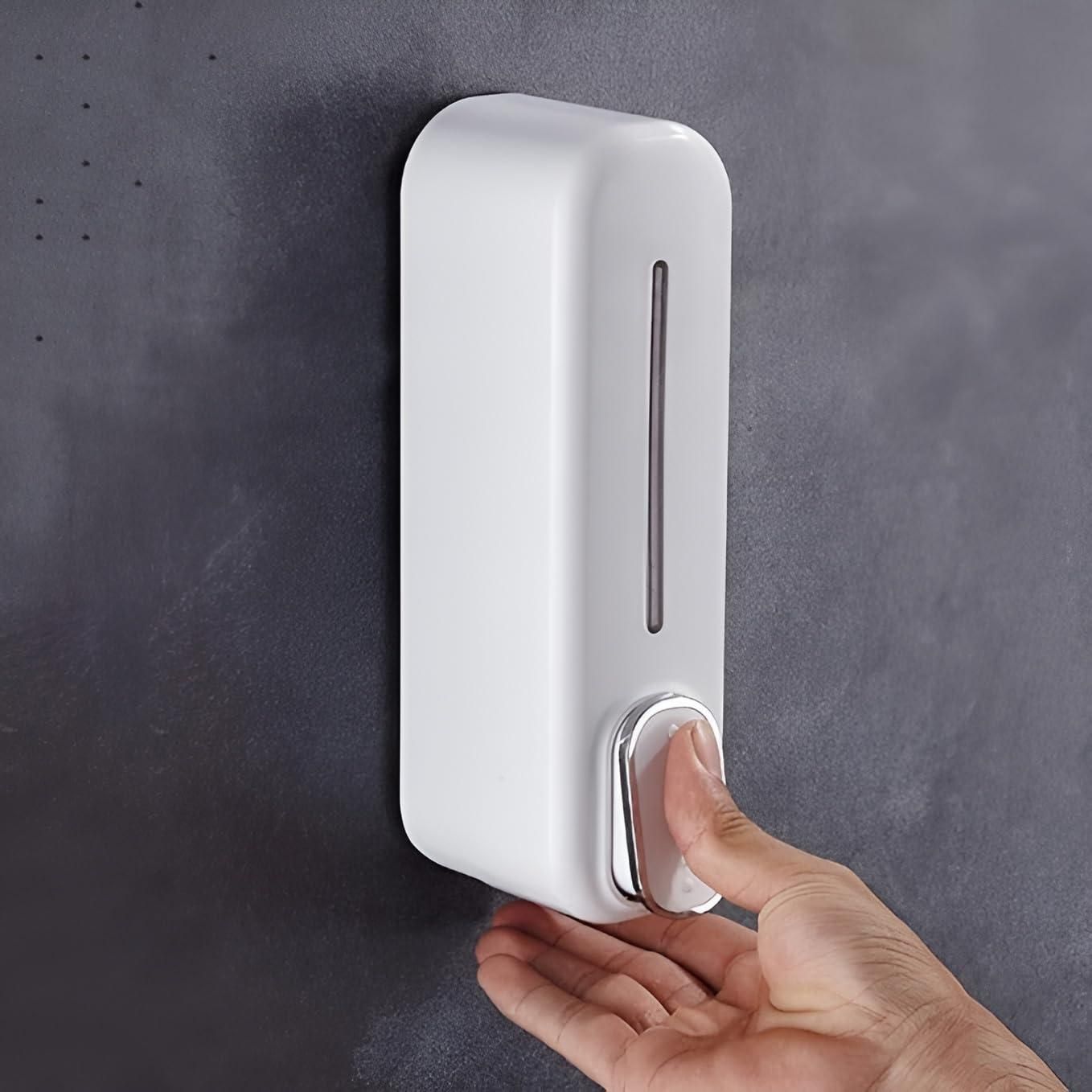 Press Wall-Mounted Dispenser Soap Manual - Gadgetbro