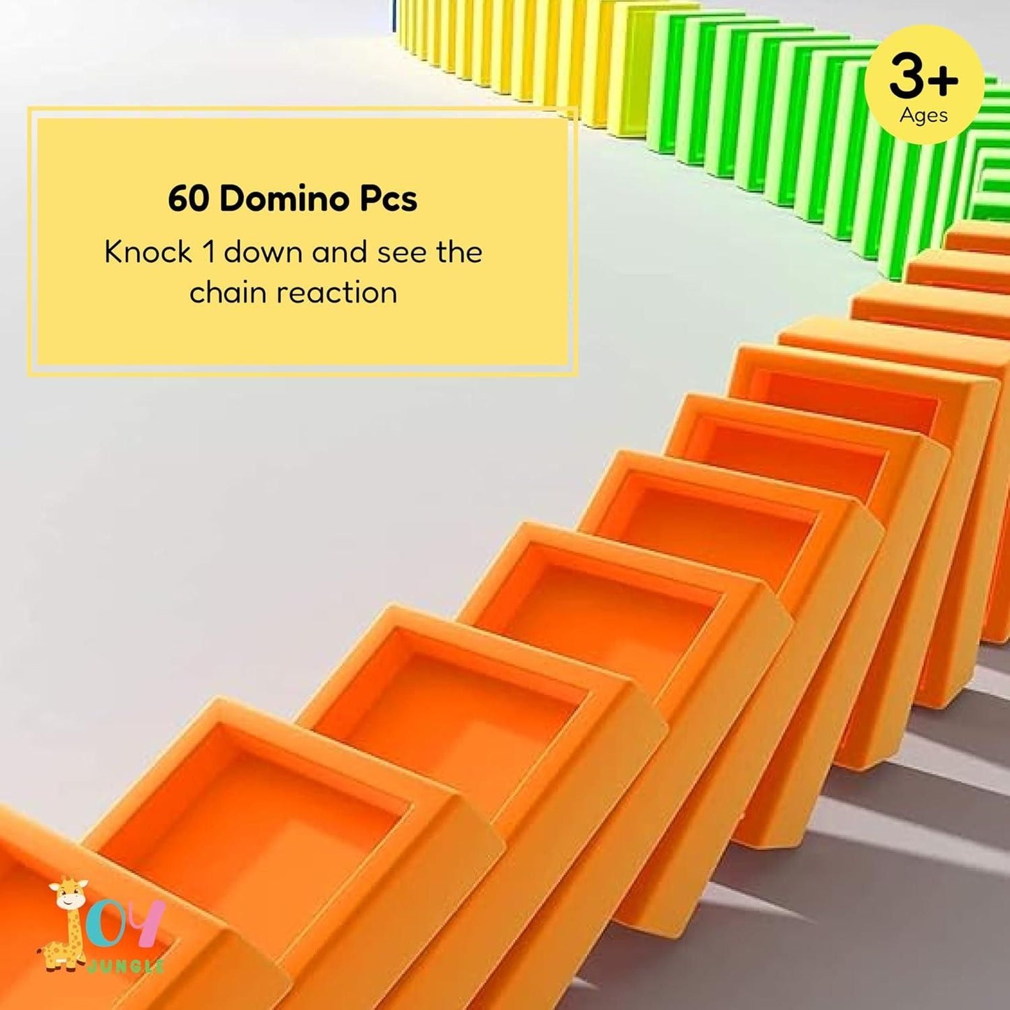 Train Toy Domino Set for Kids BPA Free Plastic with Sound Effects - Gadgetbro