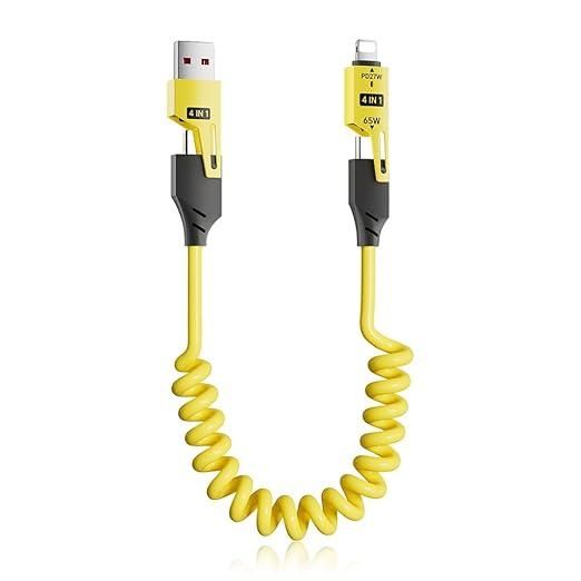4 in 1 Spring Data Cable - Gadgetbro