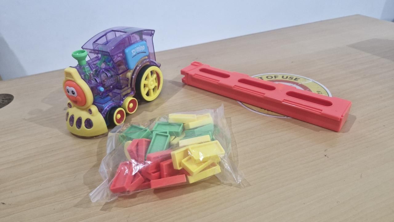 Train Toy Domino Set for Kids BPA Free Plastic with Sound Effects - Gadgetbro
