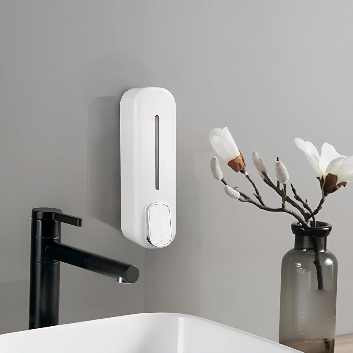 Press Wall-Mounted Dispenser Soap Manual - Gadgetbro