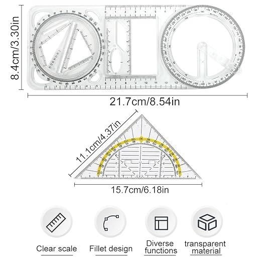 Multifunctional Geometric Measuring & Layout Tools - Gadgetbro