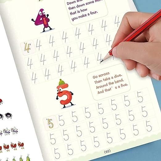 Sank Magic Practice Copybook (4 BOOKS,1 PEN,1 GRIP,10 REFILL) - Gadgetbro