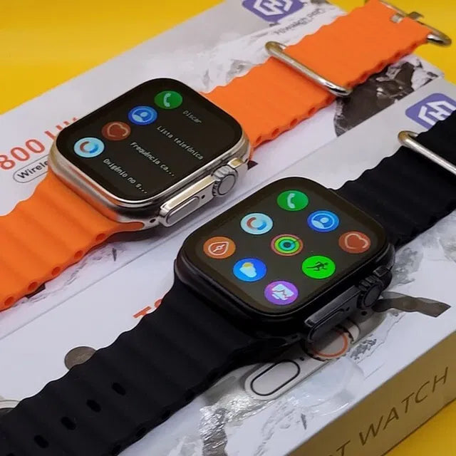 Smart T800 Ultra Smart Watch 1.99" Series 8 HD Display - Campatible for IOS & Android -Bluetooth Call, Fitness Tracker, Voice Assistance