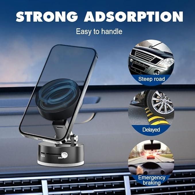 Vacuum Magnetic Suction Phone Holder - Gadgetbro