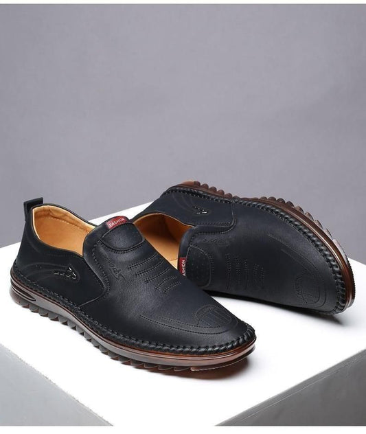 Men Leather Soft Casual Shoes - Gadgetbro