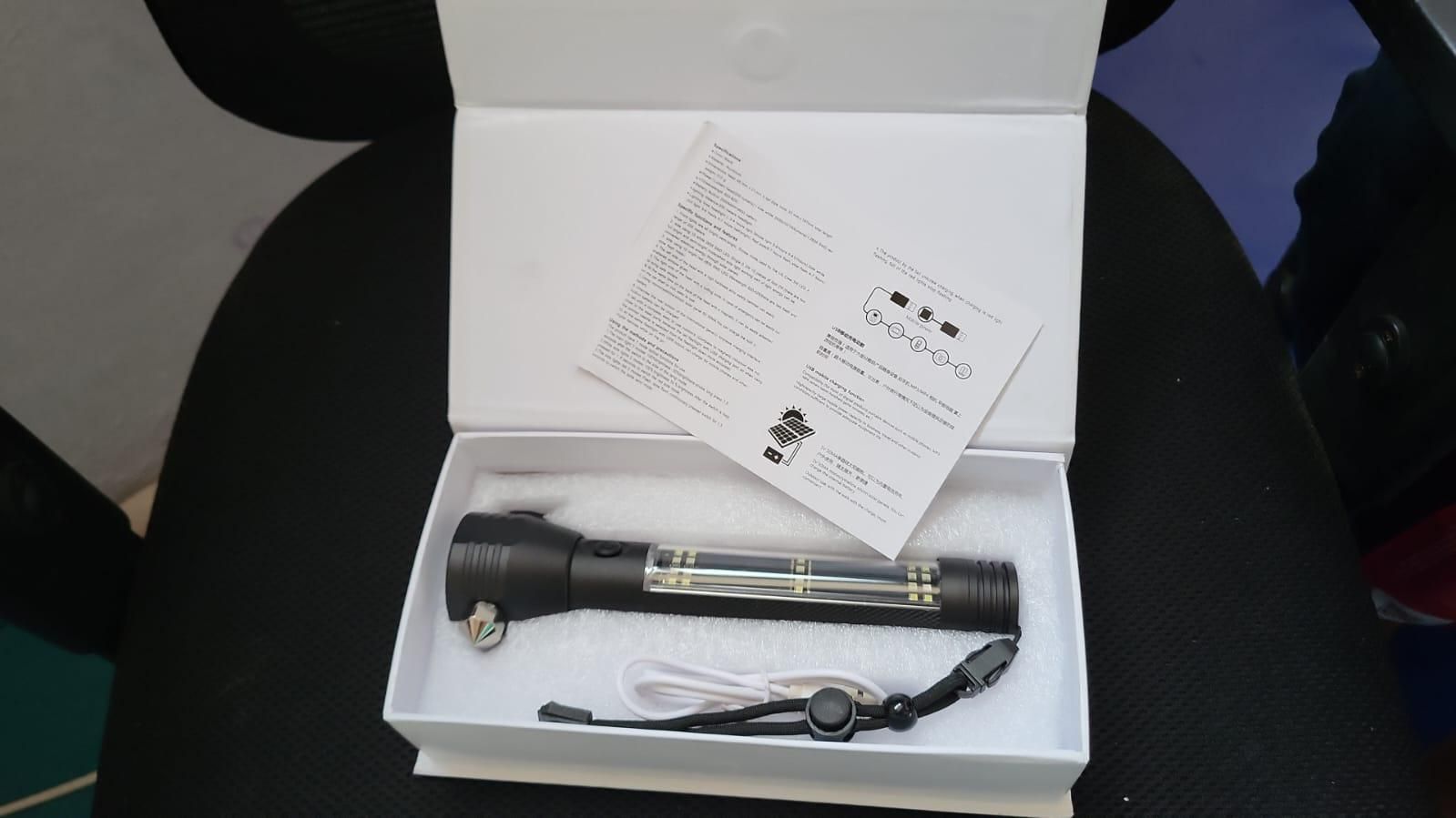 Solar Power Flashlight - Gadgetbro