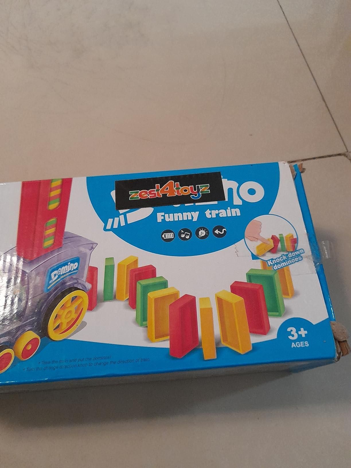 Train Toy Domino Set for Kids BPA Free Plastic with Sound Effects - Gadgetbro
