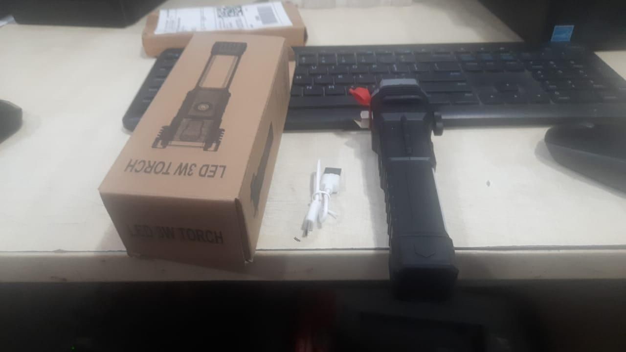 Portable Rechargeable Torch LED Flashlight - Gadgetbro