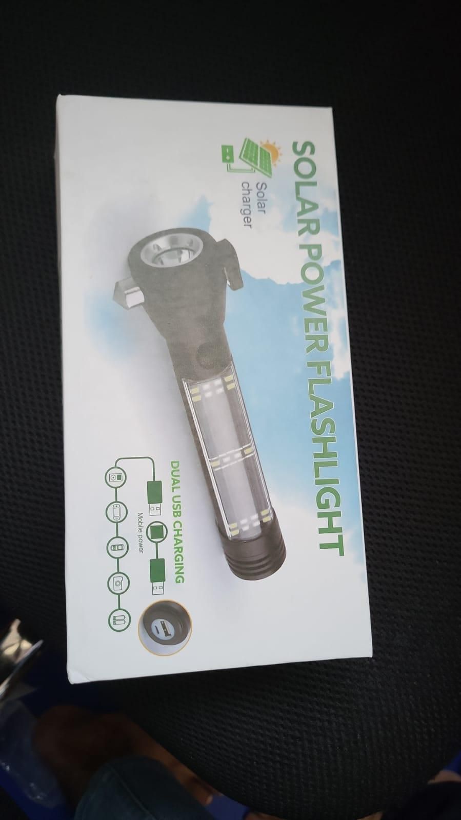 Solar Power Flashlight - Gadgetbro