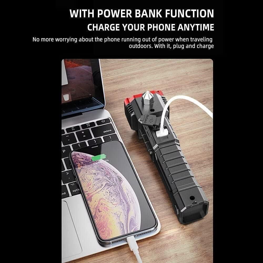 Portable Rechargeable Torch LED Flashlight - Gadgetbro