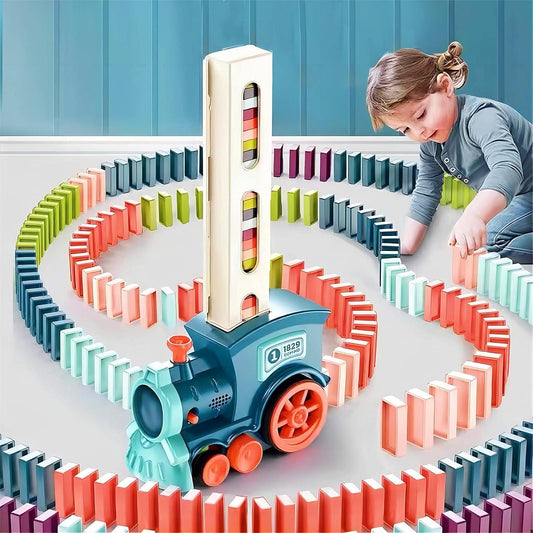 Train Toy Domino Set for Kids BPA Free Plastic with Sound Effects - Gadgetbro