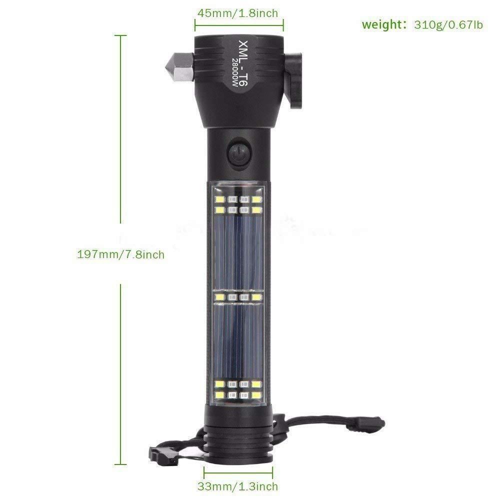 Solar Power Flashlight - Gadgetbro